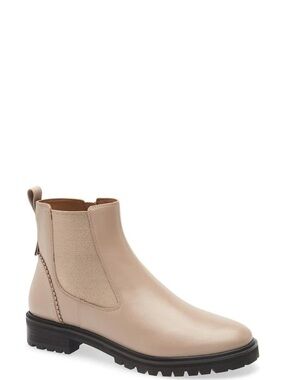 NWT kate spade Beige Chelsea Lug Sole Ankle Boot